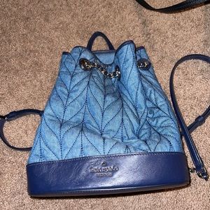 Kate spade denim backpack